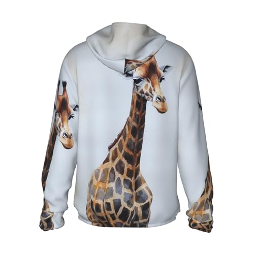 Veste à capuche légère UPF 50+ Girafe zippée manches longues - 3