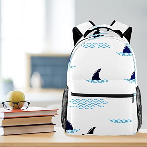 Mochila para portátil de tiburones bolsas de viaje grandes para hombre y mujer 6