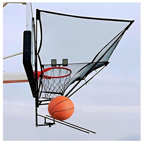 Basketball Rebounder with 180° Rotating Chute and 2 Nets