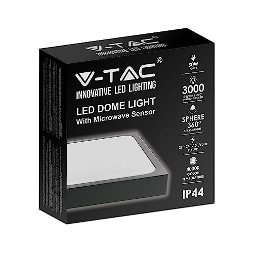 V-TAC VT-8630B-SQ Plafoniera led 30W IP44 quadrata...