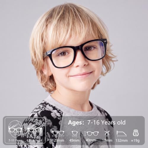 Image of EYEBUDDY Blue Light Glasses for Kids Boys Girls,Computer Gaming Bluelight Glasses,Fake Glasses for Ages 2-12