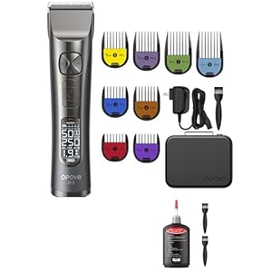 opove Professional Cordless Hair Clippers for Men – Babyliss Clippers Premium Hair Clipper Blade Lubricating Oil for Clippers Power Adapter Just Professional Hair Clippers