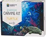 Turtle Studiostone Creative Soapstone Sculpture Carving DIY Arts and Crafts Kit for Kids Adults