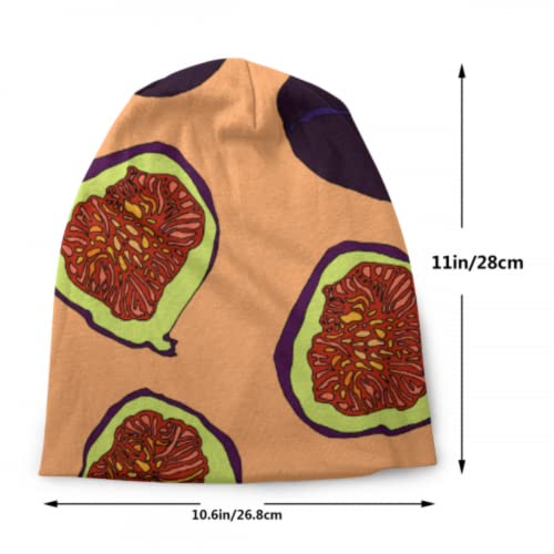 ALALAL-Art-Summer-Colorful-Fruit-Fig-Painting-Knit-Hat-Girl-Cap-Beanie-Hat-Knitting-Girls-Knit-Beanie-3D-Printed-Adult-Comfortbale-Soft