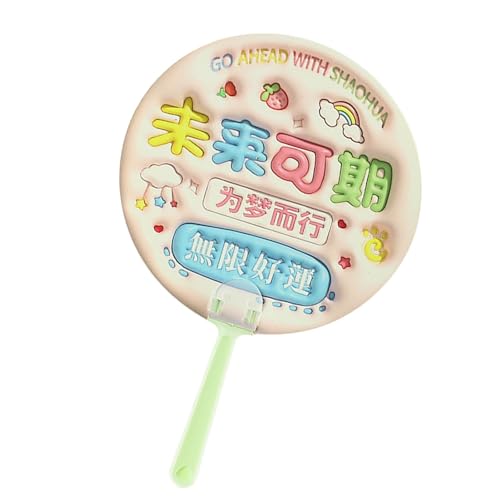 Small Hand Fan | Compact Summer Handheld Fan Handheld Cooling Fans | Cute Novel Home Personal Decoration Summer Round Fan for Indoor Outdoor
