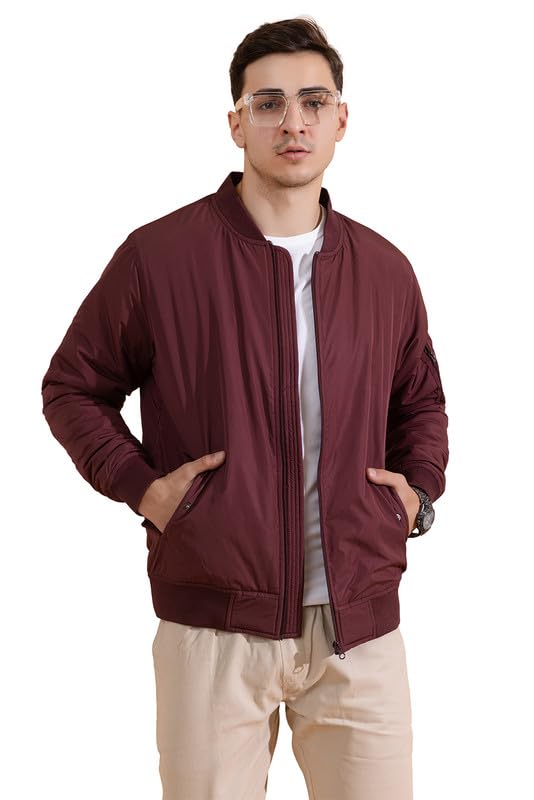 Image of Men's Quilted Winter Jacket /Full Sleeves /Puffer and Bomber