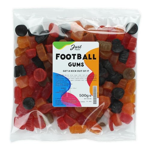 Lion Original Gums The Matchday Favorites - 2 x Football Gums, Fruit Salad, Midget Gems (4 x 500g Bags) - 1,1,2,4