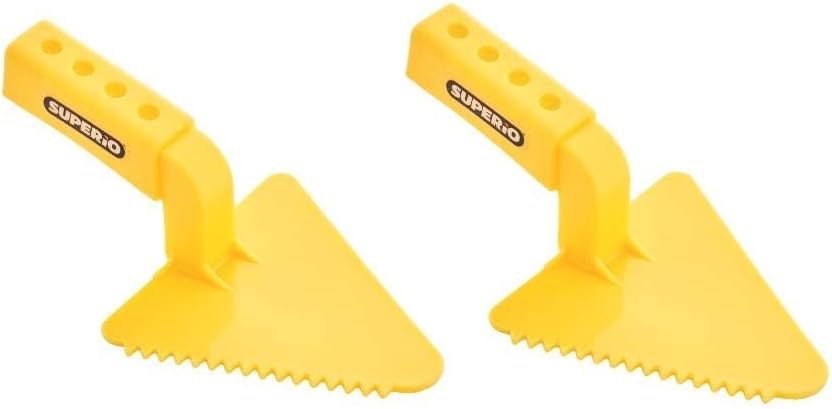 Superio Sand, Beach, and Snow Toy Trowel V-Shape (2 Pack) – Kids Fun Toy Yellow Trowel, Sturdy and Well Designed