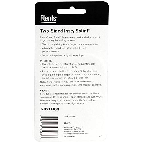 Image of Flents Finger Splint, Two Sided Insty Splint, Medium and Large Value Pack, Supports & Protects Injured Finger
