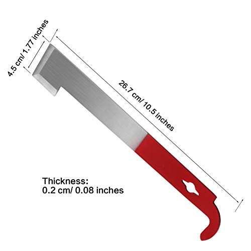 2-Pack-Stainless-Steel-Bee-Hive-Tool-J-Hook-Bee-Frame-Lifter-and-Scraper-Beekeeping-Equipment-for-Beekeepers-105-Inch