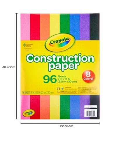 Crayola Papel De Construção, 96 Folhas Multicolorido