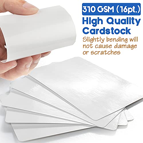 LotFancy Blank Playing Cards, 180PCS, Dry Erase, Reusable Flash Cards to Write on, DIY Vocabulary Study Learning Game Message Gift Card, Glossy Finish, Poker Size (Pack of 2) - Image 2