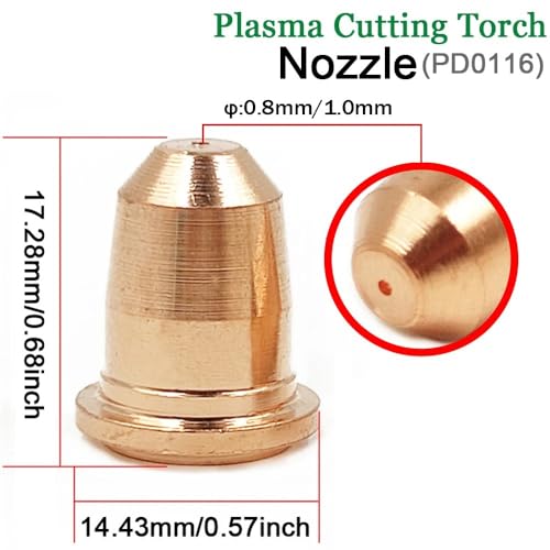 Diffuseur PE0106 et buses pour torche plasma S45 pour atelier de ferronnerie