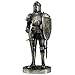 Pacific Giftware PTC 7 Inch Medieval Knight with Shield and Sword Statue Figurine