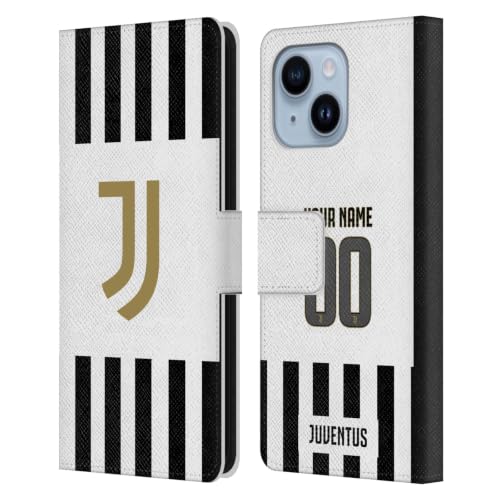 Maillot Juventus Étui Portefeuille en Cuir iPhone 14 Plus Finition Premium