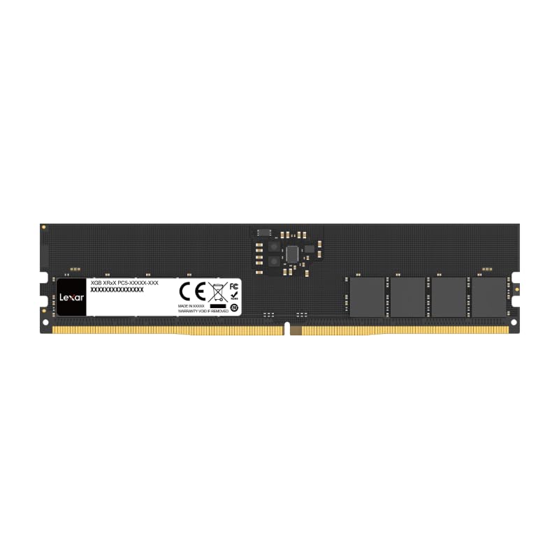 Image of Lexar UDIMM DDR5 RAM 8GB 5600 MHz, 288-Pin DDR5 UDIMM PC, DRAM Gaming High Performance U-DIMM Memory for Computer /PC /Computer, 1.1V, CL46-45-45-90(LD5U08G56C46ST-BGS)