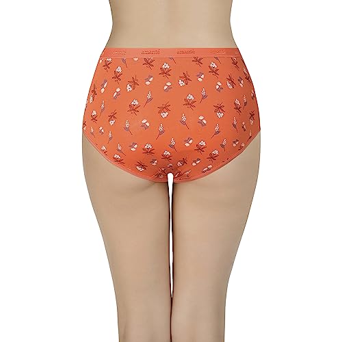 Image of Amante Printed Cotton Full Brief Panty Pack(Pack of 3)