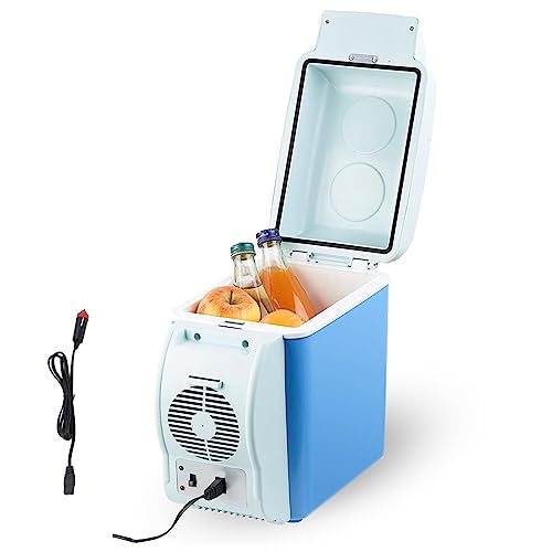 BWCKMTSC Mini refrigerador de automóviles portátiles, 7.5L, automóvil de 12V, Mini refrigerador de bajo Ruido Barato, con función de enfriamiento y calefacción para Beber para automóvil, para