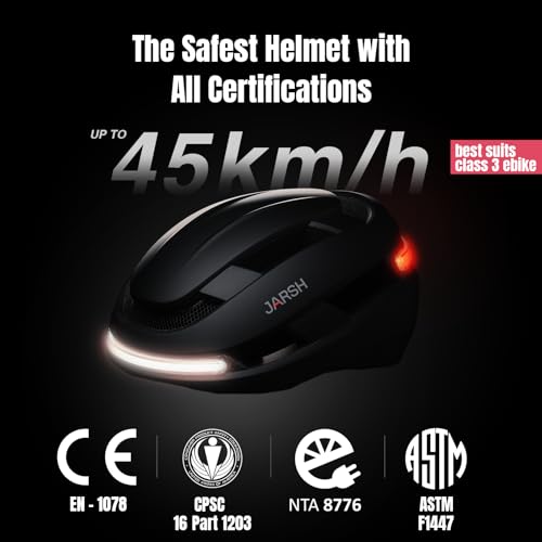 Commute Smart E Bike Helmet with Lights | NTA-8776 Certified