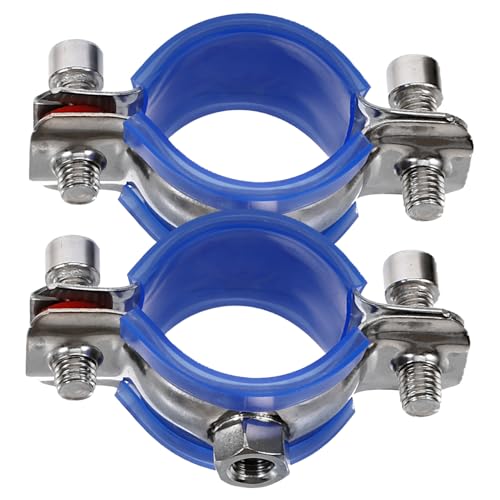 VILLCASE Heavy Duty Clamp Wall Mount Pcs Stainless Steel Clamp Hanger for Mm Pipe Protective Pad