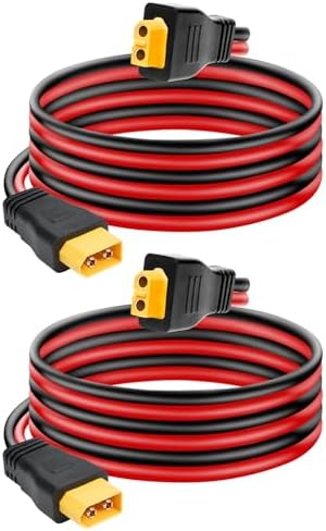 Spina Solare XT90 ZkeeShop Per Pannelli Solari - Cavo 10 AWG, 150 Cm, Compatibile Con Bluetti Powerstation - Foto 5