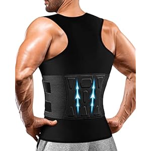 Cimkiz Waist Trainer Mens Sauna Vest Sweat Sauna Suit Gym Accessories Fat Compressor Body shaper Waist Trimmer Sauna Belt