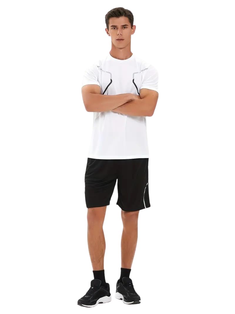 Polyester T-Shirt and Shorts Cord Set for Men (Men Cord Set 08-11)-image-28