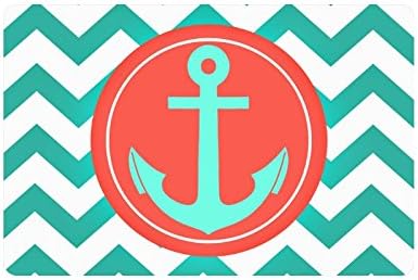 Anchor On Zig Zag Chevron indoor/outdoor Doormat