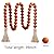 Meplait 39in Wood Bead Garland Farmhouse with Tassels,Versatile Prayer Beads Boho Chic Wall Hanging Home Decor (Orange)
