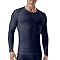 Channo Ropa Interior Térmica para Hombre: Camiseta de Manga Larga Elástica y Transpirable Climas Fríos Azul XXL
