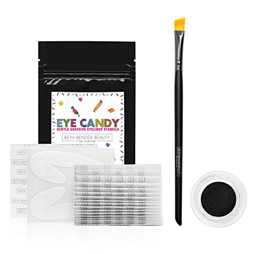 Beth Bender Beauty - Eye Candy Eyeliner Stencil Starter Pack with Gel Eyeliner & Brush