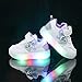 Egmy Toddler Sports Shoes New Princess Shoes Cartoon LED Lights Small and Medium Girls Fashion Board Shoes Shoes Purple, 5.5-6 Years