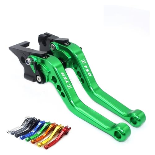 Palancas freno embrague cortas de aluminio para moto Kawasaki Z750 2004-2006 3