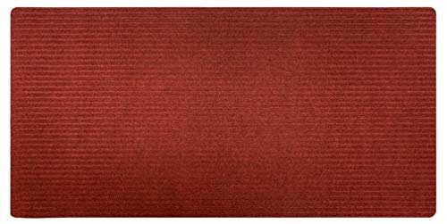 Stair Treads Collection Indoor Skid Slip Resistant Carpet Stair Tread Treads Runner Mat (Red, 30 in x 60 in Runner Matching Mat)
