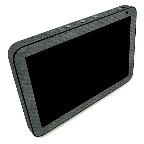 Image of MightySkins Carbon Fiber Skin Compatible with Amazon Echo Show 8 (Gen 2) - Green Stone | Protective, Durable Textured Carbon Fiber Finish | Easy to Apply | Made in The USA