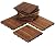 Bare Decor EZ-Floor Interlocking Flooring Tiles in Solid Teak Wood Oiled Finish (Set of 10), Long 9 Slat