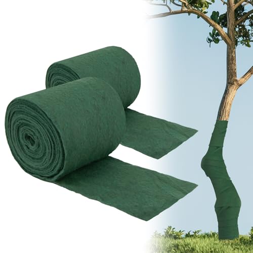 MAQIHAN Plant Covers Freeze Protection - 52.5FT Tree Wrap for Winter Freeze Gardening Plants Heavy Duty Breathable Trunk Guard Support Tree Wraps to Protect Bark from Deer Animal