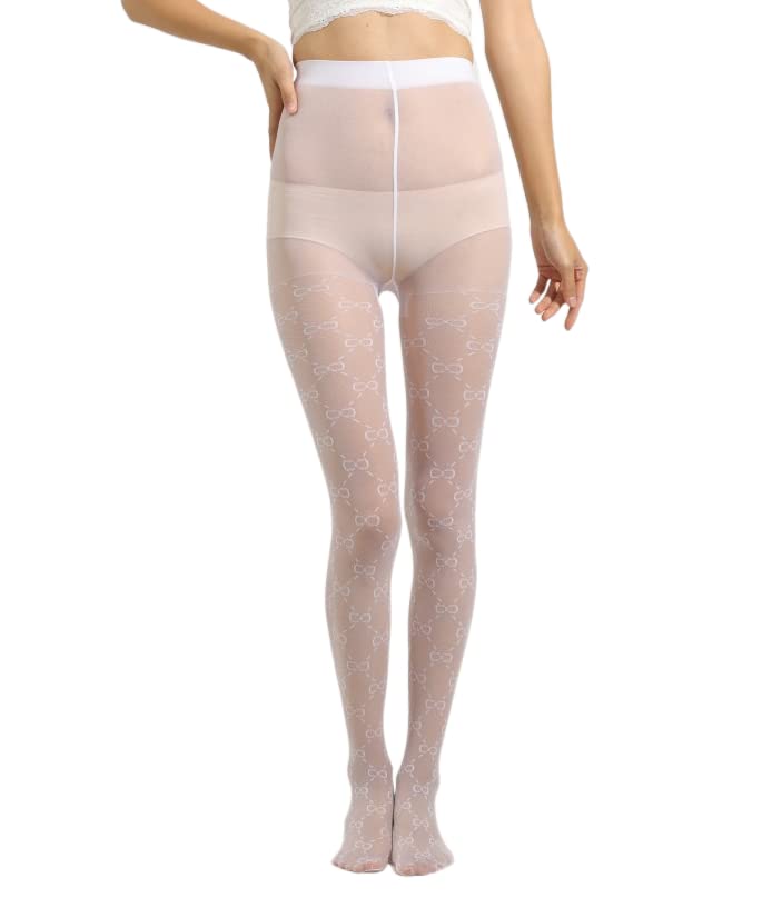 Image of Sahabowi Women's Sheer Tights, High Waist Pantyhose, Vintage Control Top Stockings,Shaping Pantyhose Slimming Butt Lifting