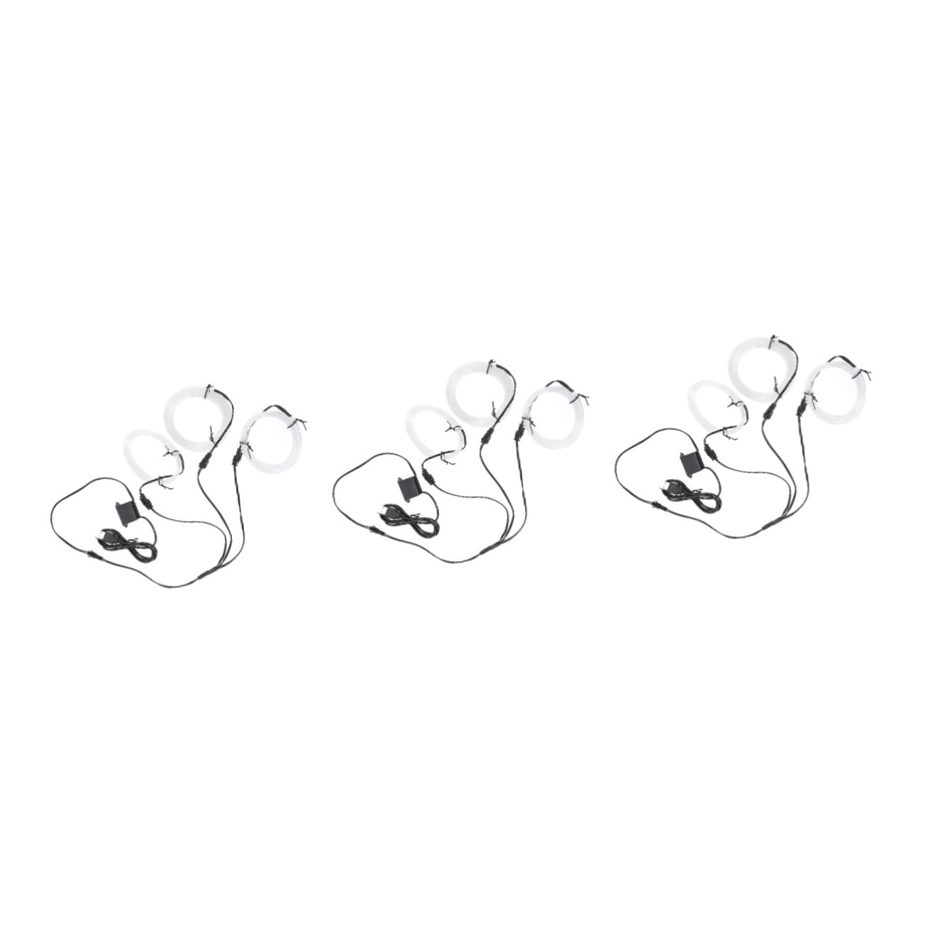 OUNONA 3piezas Luces Led Ambientales para Interior del Coche Iluminación Decorativa USB Instalación Sin Daños Eficiencia Energética Accesorio Automotriz Práctico y Duradero