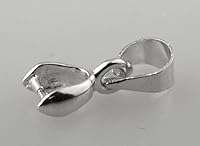 Vista 3 de 1 caja de 30 piezas de clip de clip de pellizco relleno de oro real para bricolaje fabricación de joyas (mezcla de 3 colores)