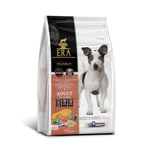 Pienso ERA Millennium Adulto | Salmón y Arenque con Arroz Integral | para Razas Pequeñas con Alto Contenido de Omega | 2 kg