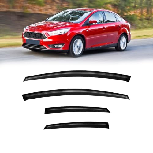 Image of Rain Guards Window Visor for 2012-2018 Ford Focus Sedan & Hatchback
