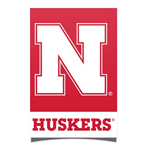 Desert Cactus University of Nebraska Poster UNL Cornhuskers 24 x 36 inch Room Office Décor Decoration Official Fan Gear (24x36 Inch)