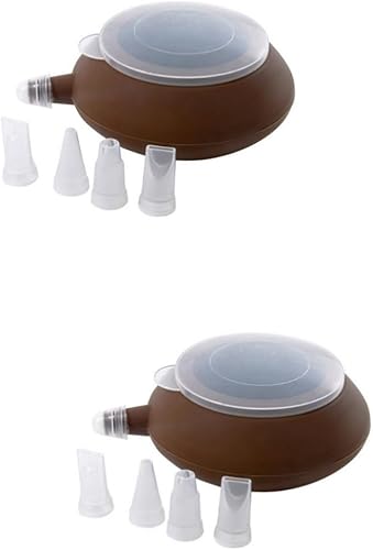 Miniatura 8 de UPKOCH Molde de silicona para macarrón, 4 boquillas, exprimidor de pasteles, fácil horneado, antiadherente, reutilizable