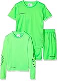 Besteht aus: Score Trikot, Score Shorts, Baselayer mit langen Ellenbogenpolster und Score Torwart Stutzen