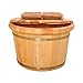 Produktbild Haushalt Geschenk Holz Fußbad Barrel Massivholz Natur verdicken Fuß- und Handpflege Fuß Einweicherwanne Haushalt Pediküre, Detox, Massage Holzfuß Basin Haushaltsartikel Dekoration