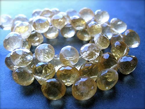 Perles citrine briolettes sans défauts pour réparer et monter vos rangs de bijoux