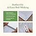 California Design Den Twin Sheets Set - Soft 100% Organic Cotton Sheets with Deep Pockets, Crisp Percale, Breathable and Durable Bedding Set - White
