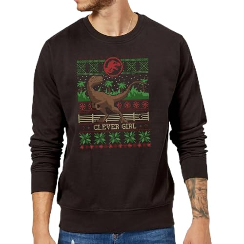 Zavvi Jurassic Park Clever Girl Christmas Jumper - Black M