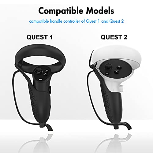 AMVR Touch Controller Grip Cover pour Quest, Quest 2 ou Rift S Manchon de Protection pour poignée Anti-Jet